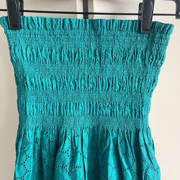 Moda International Teal Strapless Sundress - Picture 6 of 7